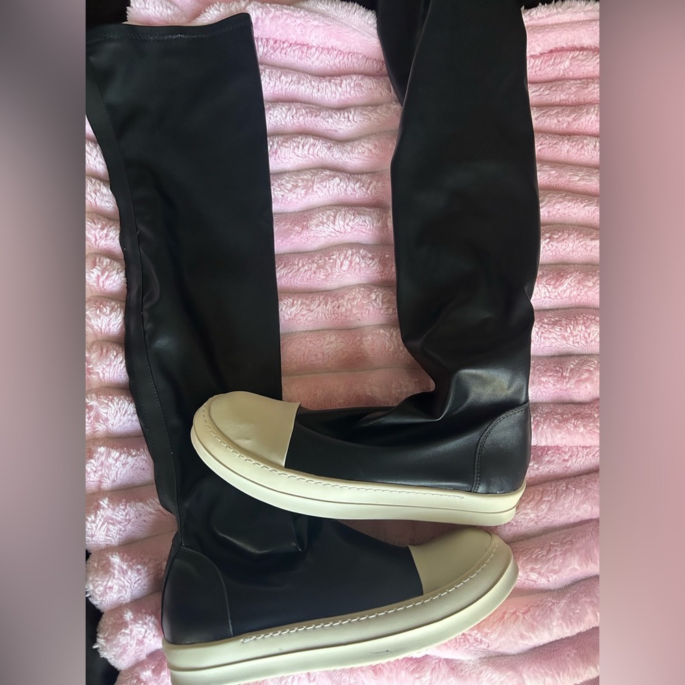 Rick Owen’s Porterville knee high stocking sneak boots - NWOT